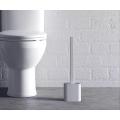 Silicone Toilet Brush With Wall Mount - White