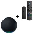Amazon - Echo Dot 5th Gen Smart Speaker + Fire Stick Lite Streaming Device (2nd Gen Remote) (Paralle