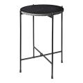 Trends - Individual Side Table - Black Marble 35x46cm
