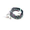 Larry's Digital Accessories - Woven 3 in 1 Cable - Green/Pink