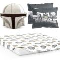 Mandalorian - Curious Child 5 Pc Oxford Pillowcases, Fitted Sheets & Shaped Pillow