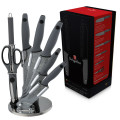 Berlinger Haus - 8 Pieces Granite Diamond Line Knife Set with Stand (DISPLAY MODEL)