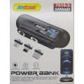 Andowl 2600mah 1.2A Dual USB Quick Connect Port Power Bank