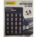 Andowl USB Wired Numeric Keypad