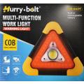 Car Multi-Function LED Work Light and Warning Triangle - Essential Tool for Vehicle Safety