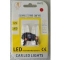T5 8SMD 2016 RED Chip Canbus Car LED Bulb