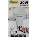 SANDOWI 20 watt B22 Super Bright Smart Rechargeable Emergency LED bulb