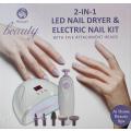 Showell 2 in 1 Electric Home Nail Beauty Kit: Achieve Salon-Quality Nails at Home