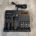 Multiple Slot AC220v Powered Lithium 18650/21700/26650/32650 Charger