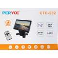 Pervoi 7 Inch 2 Channel TFT/LED AV Monitor - High-Resolution Display for Car Entertainment and Se...