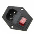 220V 5A Power Outlet Socket With Switch And 6A Fuse