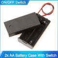 High quality AA 2 Slot Battery Holder with Switch & Cover