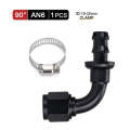 Universal AN6 Push-on 90Degree Reusable Hose End Fittings