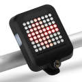 NQY 64 LED Intelligent Safety Bicycle Tail Light with Infrared Laser - Enhance Visibility and Safety