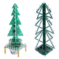 DIY DC 5.0V Christmas Music Tree Auto-Rotate Lamp - Festive and Interactive Decoration
