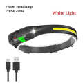 350LM COB LED Rechargeable Induction Headlamp