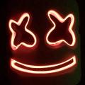 Marshmallo LED Luminous Party Mask Cosplay Props - PURPLE