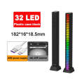USB 32RGB LED Music Sound Controlled Voice Activated light Bar
