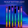 USB 32RGB LED Music Sound Controlled Voice Activated light Bar