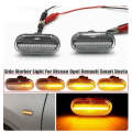 Smart Sequential Flashing LED Turn Signal Side Marker Light for Renault