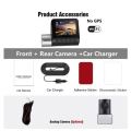4K HD Wifi Dash Cam with Dual Camera Front and Rear Night Vision