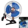 12/24V 8 Inch Mini Oscillating Car Air Cooling Fan Clip On with Cigarette Lighter