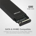Astrum EN100 M.2 NVMe USB3.0 Black SSD Enclosure (B-Key SSD)