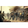 Canvas Wall Art - Workers on Strike - B1040
