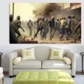 Canvas Wall Art - Workers on Strike - B1040