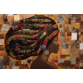 Canvas Wall Art - African Traditional Woman in Attire - A1461