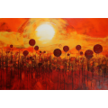 Canvas Wall Art - A Mesmerizing Blend Warm Oranges Deep - A1448