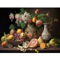 Canvas Wall Art - Canvas Wall Art: Fruit and Flower Basket  - B1282