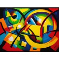 Canvas Wall Art - Canvas Wall art: Vibrant Acrylic Abstract Painting  - B1266