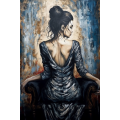 Canvas Wall Art - Beautiful Woman Sitting. - A1710
