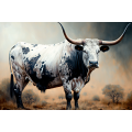 Canvas Wall Art - Big Nguni Bull - B1465