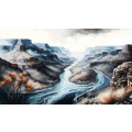 Canvas Wall Art - Canvas Wall Art Blyde River Canyon Abstract - B1107