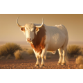 Canvas Wall Art - Boran Cattle Breed - B1408