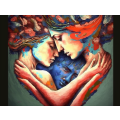 Canvas Wall Art - Canvas Wall art: Brimfull of Love Heads - B1276