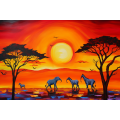 Canvas Wall Art - Colors Africby Chromatic Expressions Vib 68c3a645 - A1579