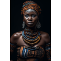 Canvas Wall Art - Beautiful African Woman  - A1152