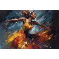 Canvas Wall Art - Expressive Brushstrokes Vivid Colors  - A1450