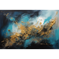 Canvas Wall Art - Golden Horizons Is Visually Stunning Abstract - A1172