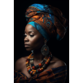 Canvas Wall Art - Beautiful African Woman  - A1161
