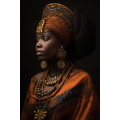 Canvas Wall Art - Beautiful African Woman  - A1160
