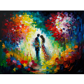 Canvas Wall Art - Canvas Wall Art: Love in Bloom Painting - B1323