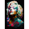 Canvas Wall Art - Marilyn Monroe Abstract Painting - B1533