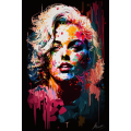 Canvas Wall Art - Marilyn Monroe Abstract Painting - B1535