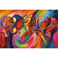 Canvas Wall Art - Melodic Harmony By Chromatic Expressions Captivating  - A1651