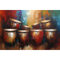 Canvas Wall Art - Melodies Djembe By Vibrant Serenades  - A1666