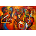 Canvas Wall Art - Rhythmic Fusion By Vibrant Rhythms Vibrant - A1658